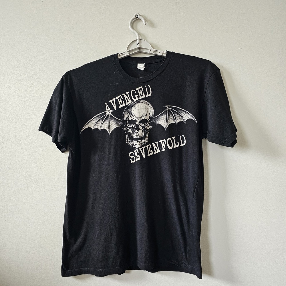 Avenged Sevenfold T-Shirt Men's Size Medium Deathbat Hopeless Records
